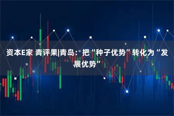 资本E家 青评果|青岛：把“种子优势”转化为“发展优势”