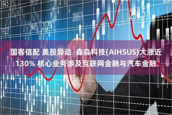 国客信配 美股异动  森淼科技(AIHSUS)大涨近130% 核心业务涉及互联网金融与汽车金融